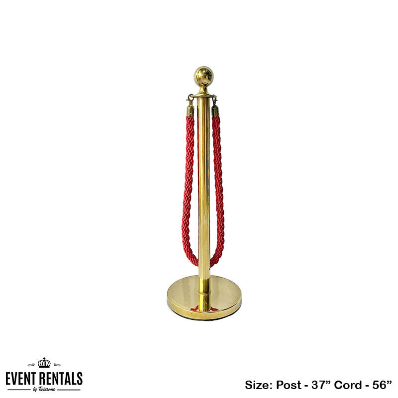 Gold Stanchion Post
