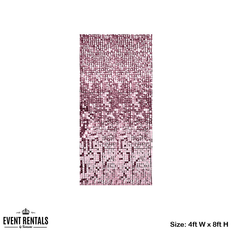 Shimmer Panel Rose Gold – eventrentalsph